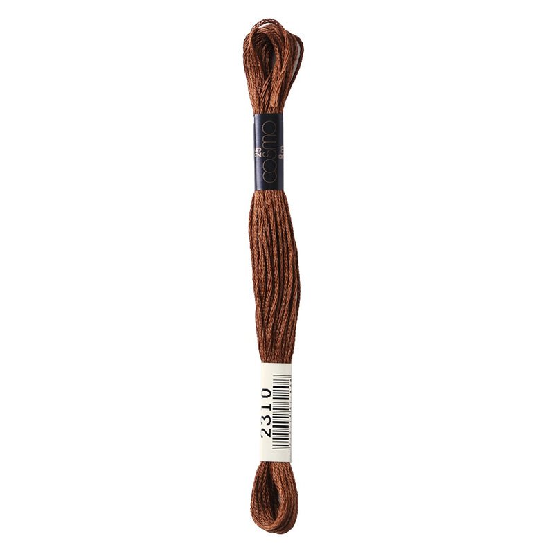 Cosmo Cotton Embroidery Floss Brown - Lecien Japan from Fort Worth Fabric Studio