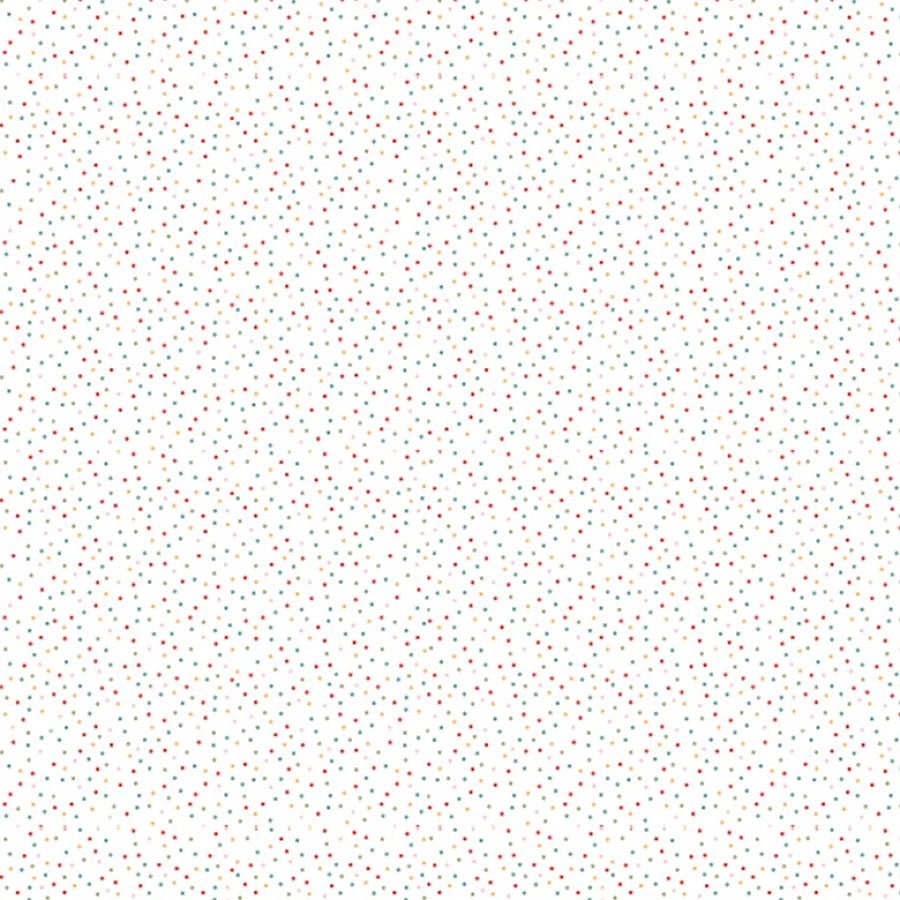 Country Confetti Marshmallow White - Poppie Cotton from Fort Worth Fabric Studio