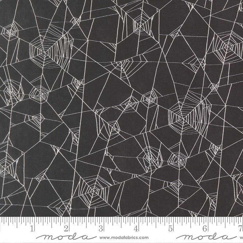 Coven Spider Webs Onyx - Moda from Fort Worth Fabric Studio