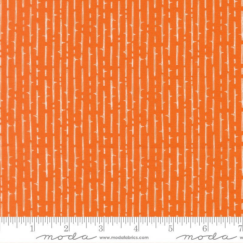 Coven Thorny Stripes Pumpkin Spice – Remnant 40″ × 44″ - Moda from Fort Worth Fabric Studio