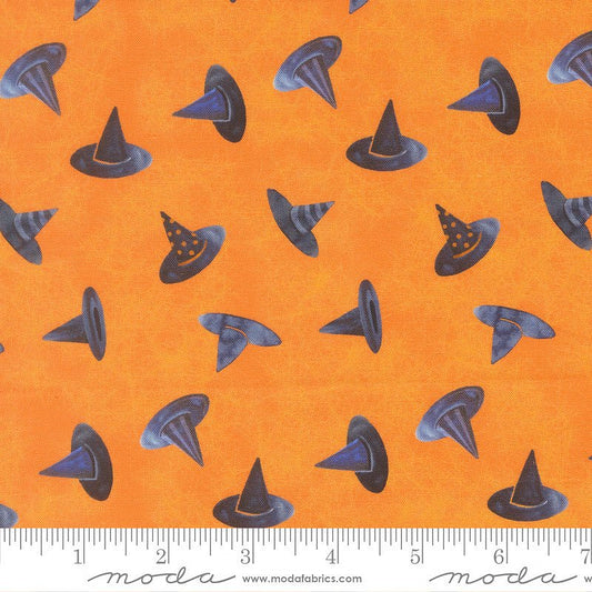 Coven Witch Hats Pumpkin - Moda from Fort Worth Fabric Studio