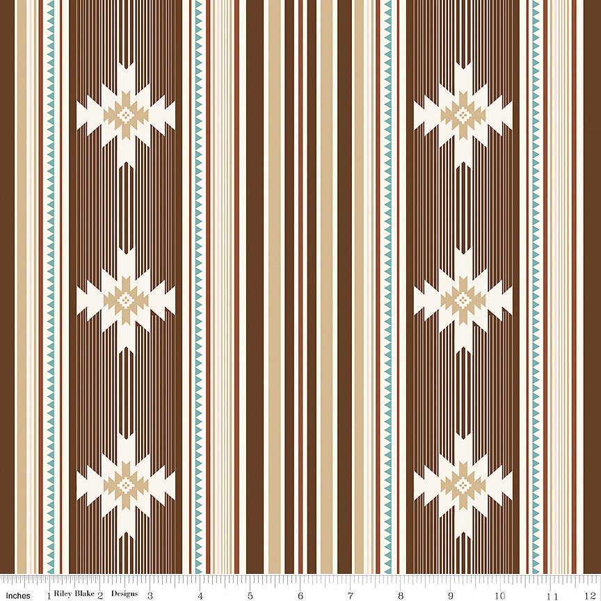 Cowgirl Blanket Brown - Riley Blake from Fort Worth Fabric Studio