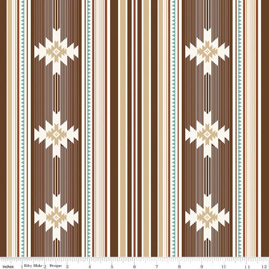 Cowgirl Blanket Brown - Riley Blake from Fort Worth Fabric Studio