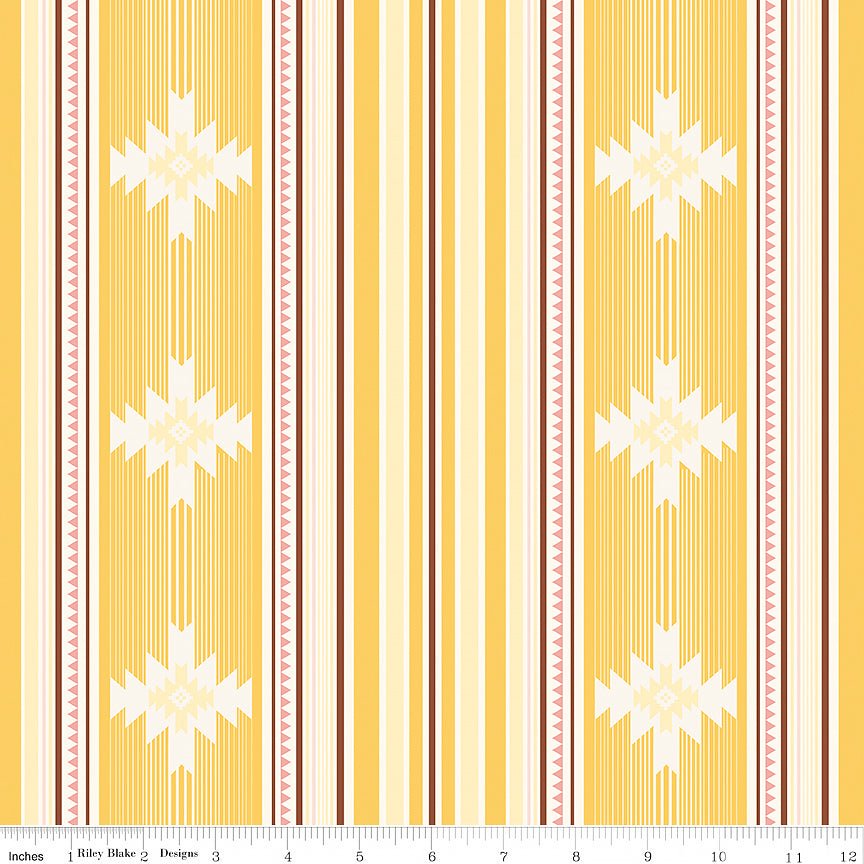 Cowgirl Blanket Yellow - Riley Blake from Fort Worth Fabric Studio