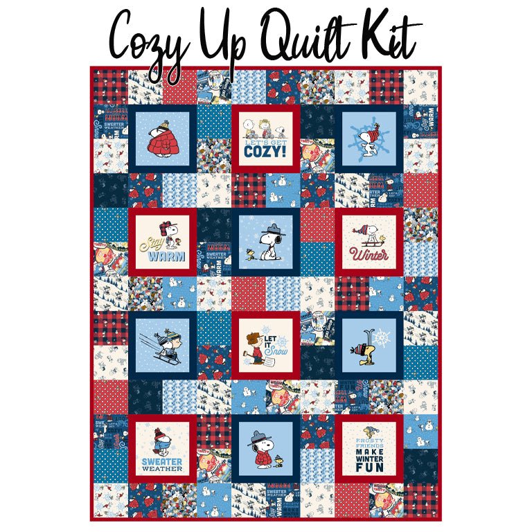 Cozy Up Quilt Kit with Peanuts - Frosty Friends from Northcott - Northcott from Fort Worth Fabric Studio