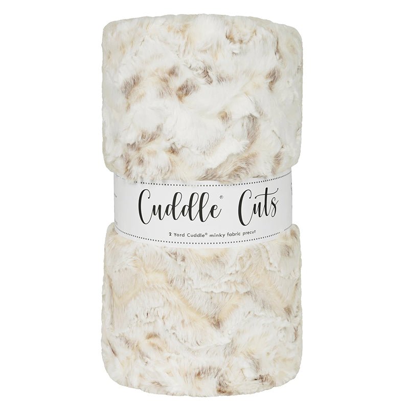 Cuddle by Shannon 2 Yard Luxe Cuddle Cut Snowy Owl Natural - Shannon Fabrics from Fort Worth Fabric Studio