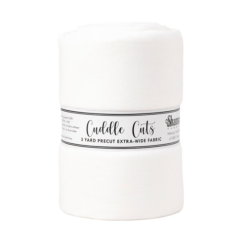Cuddle by Shannon 3 Yard Cuddle Cut White - Shannon Fabrics from Fort Worth Fabric Studio