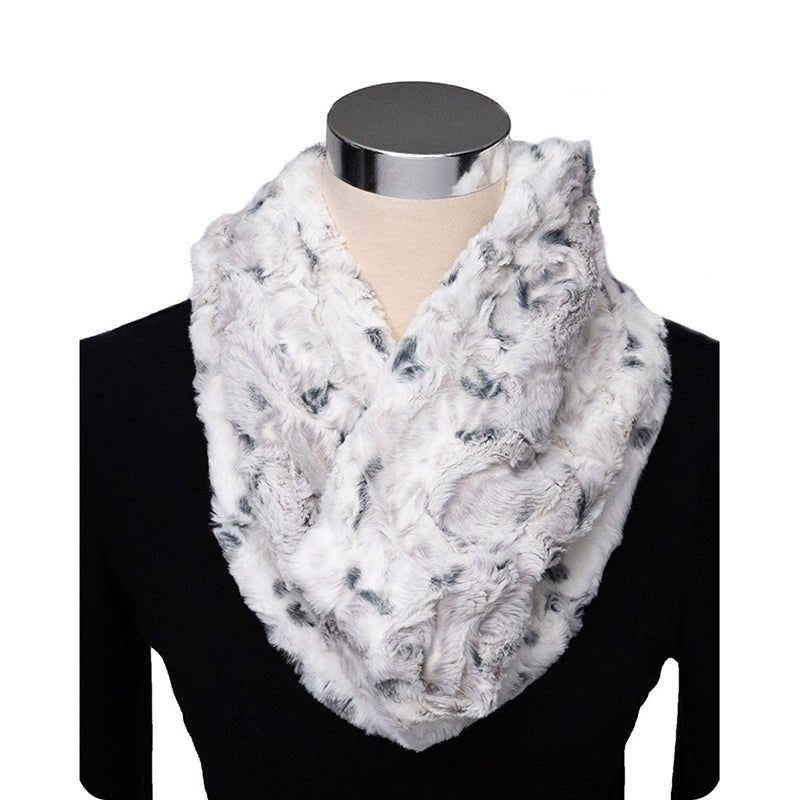 Cuddle by Shannon Infinity Scarf Cuddle Kit Snowy Owl Alloy - Shannon Fabrics from Fort Worth Fabric Studio
