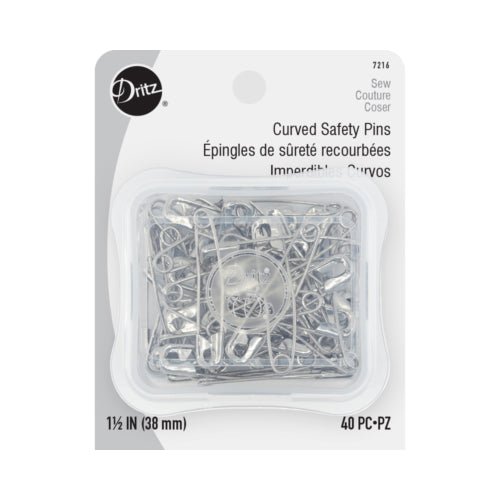 Curved Safety Pins - Dritz from Fort Worth Fabric Studio