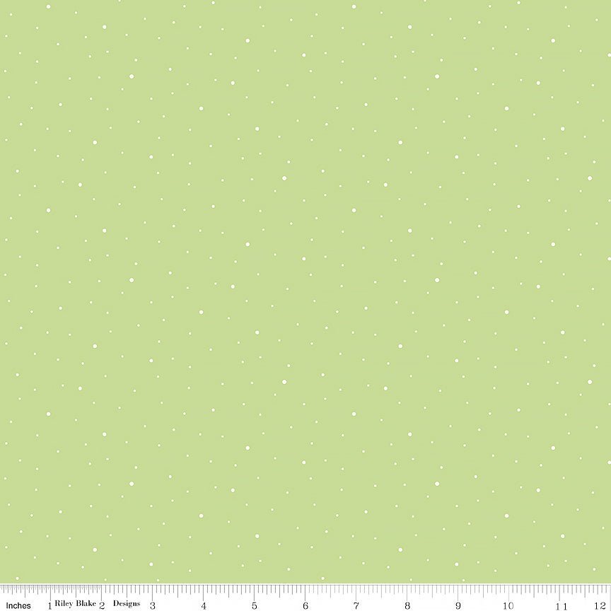 Dapple Dot Honeydew - Riley Blake from Fort Worth Fabric Studio