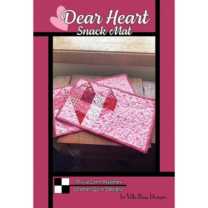 Dear Heart Snack Mat Pattern PDF Download - Villa Rosa Designs from Fort Worth Fabric Studio