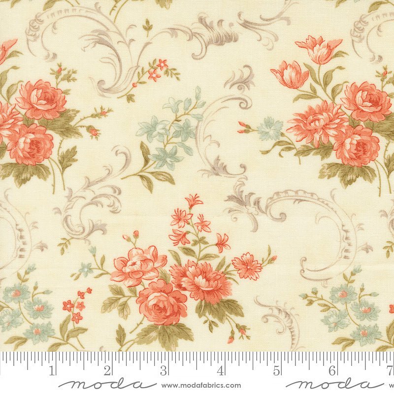 Dearly Beloved Blissful Florals Lace - Moda from Fort Worth Fabric Studio