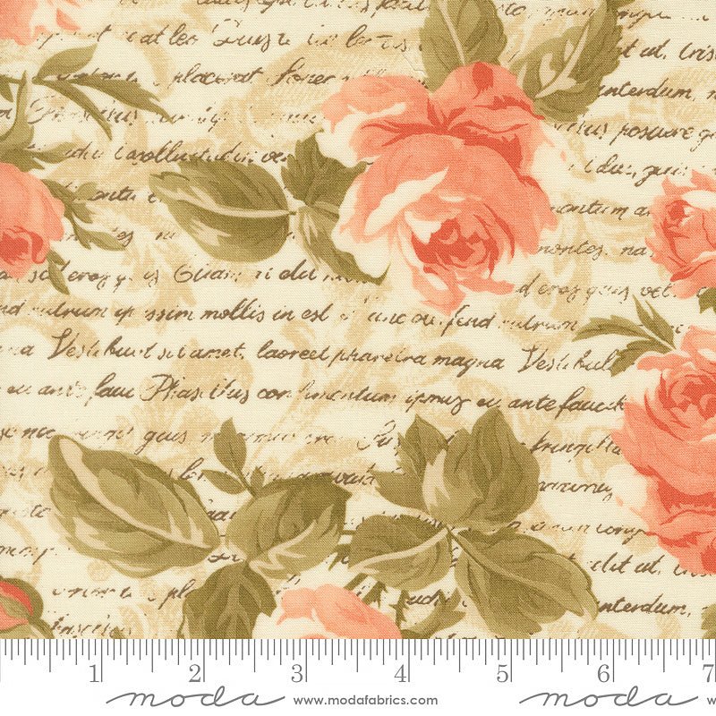Dearly Beloved Romance Florals Lace - Moda from Fort Worth Fabric Studio