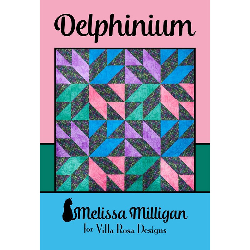 Delphinium Quilt Pattern - Villa Rosa Designs from Fort Worth Fabric Studio