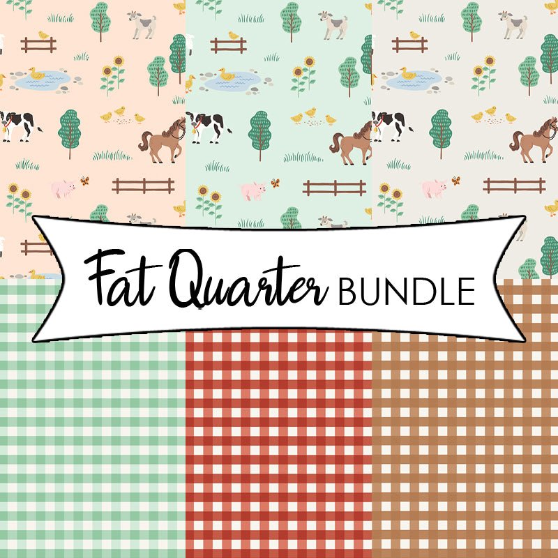 Designer Flannel On the Farm Fat Quarter Bundle - Riley Blake from Fort Worth Fabric Studio