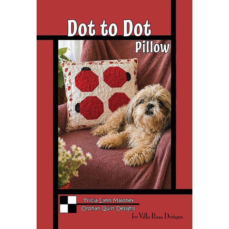 Dot to Dot Pillow Pattern PDF Download - Villa Rosa Designs from Fort Worth Fabric Studio