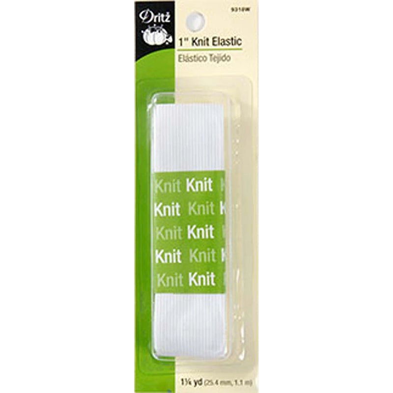 Dritz 1" Knit Elastic White - Dritz from Fort Worth Fabric Studio