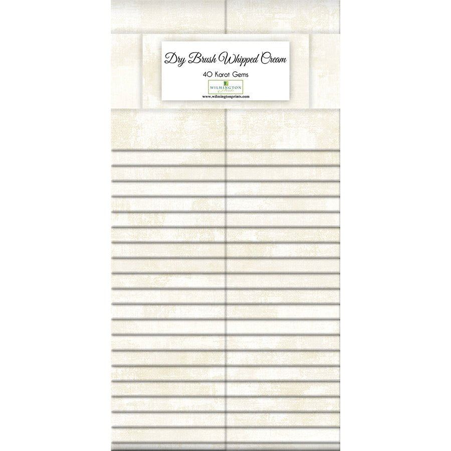 Dry Brush Whipped Cream 40 Karat Gems 2.5" Strips by Wilmington - Wilmington Prints from Fort Worth Fabric Studio