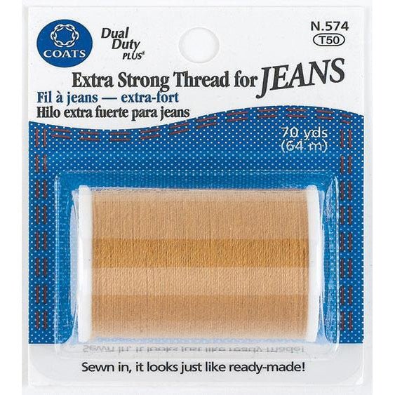Dual Duty Extra Strong Thread for Jeans by Coats & Clark - Coats & Clark from Fort Worth Fabric Studio