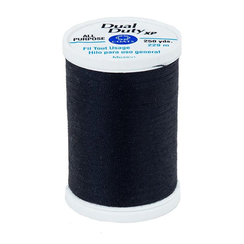 Dual Duty XP All Purpose Thread Black by Coats & Clark - Coats & Clark from Fort Worth Fabric Studio