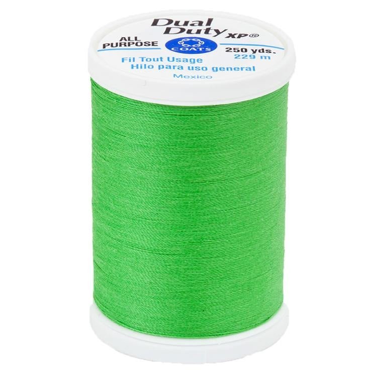 Dual Duty XP All Purpose Thread Bright Green by Coats & Clark - Coats & Clark from Fort Worth Fabric Studio