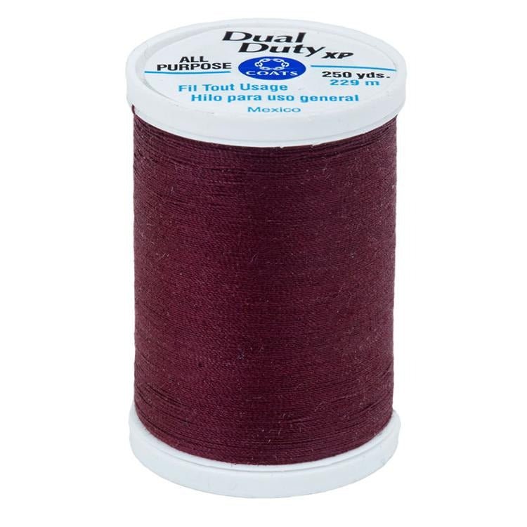 Dual Duty XP All Purpose Thread Maroon by Coats & Clark - Coats & Clark from Fort Worth Fabric Studio