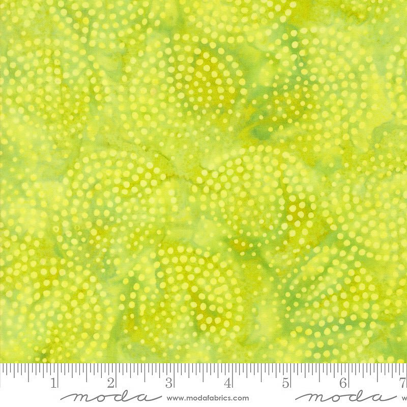 Echo Batiks Marble Dots Lime Swirl - Moda from Fort Worth Fabric Studio