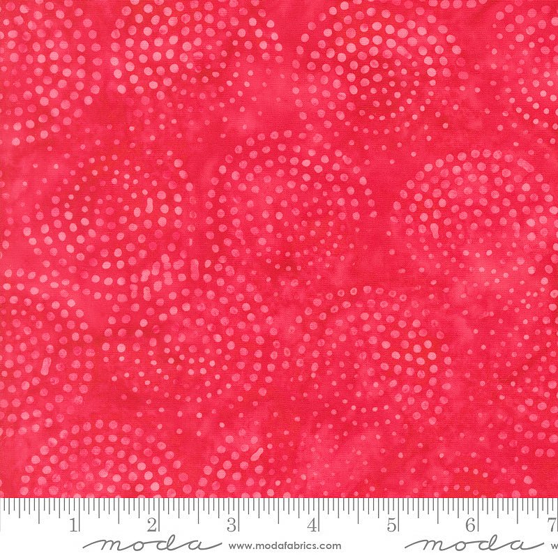 Echo Batiks Marble Dots Scarlet Swirl - Moda from Fort Worth Fabric Studio