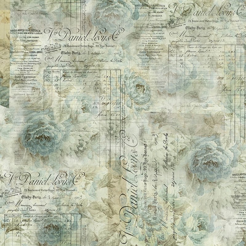Eclectic Elements Foundations Receipt Aqua - Free Spirit from Fort Worth Fabric Studio