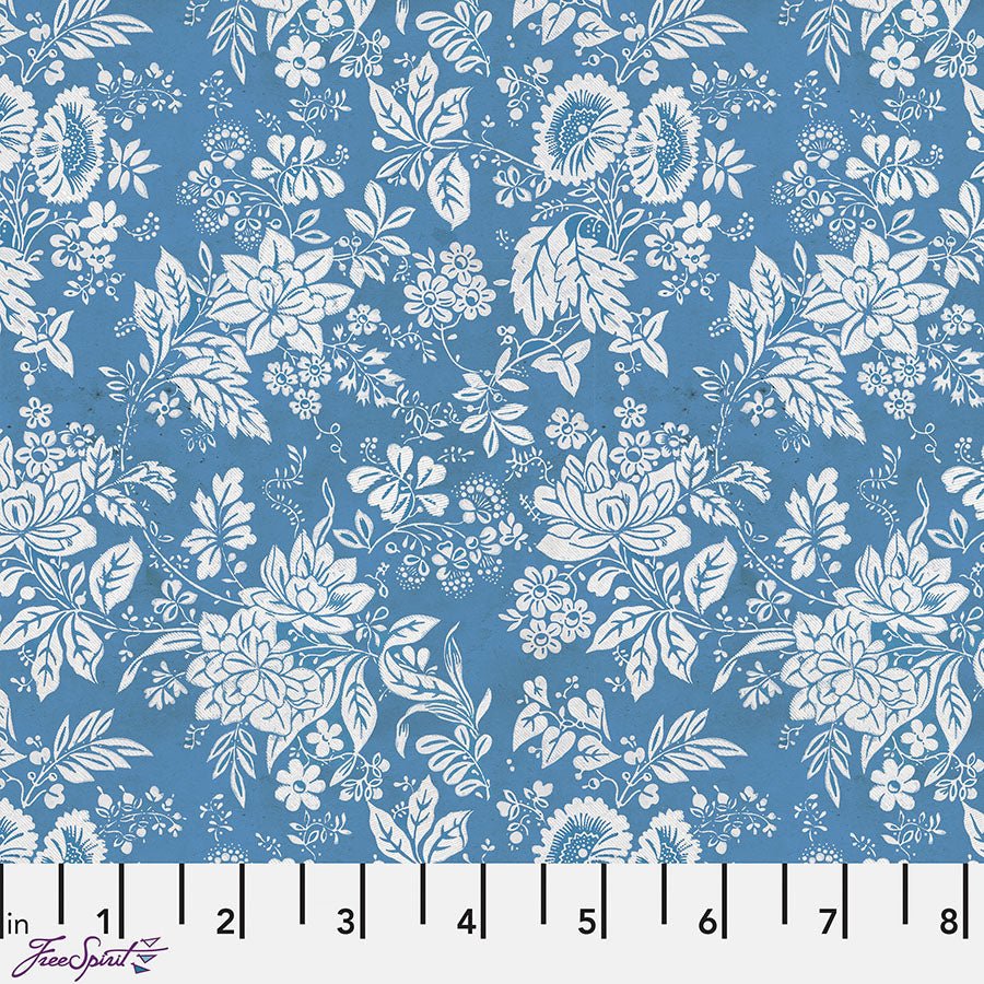 Eclectic Elements Palette - Blue Tapestry Blue - Free Spirit from Fort Worth Fabric Studio