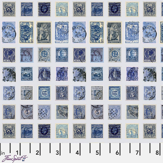 Eclectic Elements Palette - Indigo Stamps Indigo - Free Spirit from Fort Worth Fabric Studio