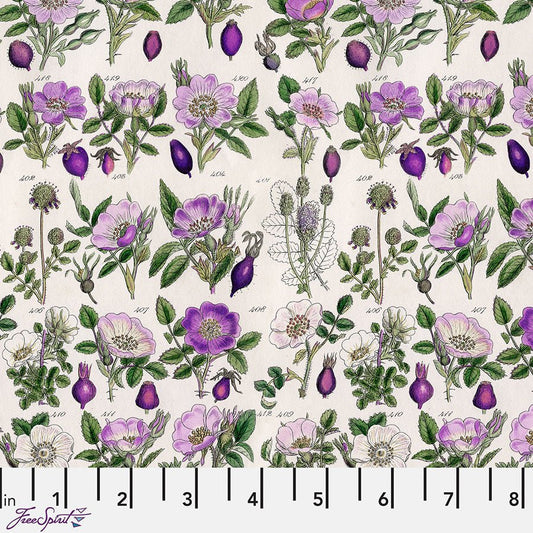 Eclectic Elements Palette - Purple Botanical Purple - Free Spirit from Fort Worth Fabric Studio