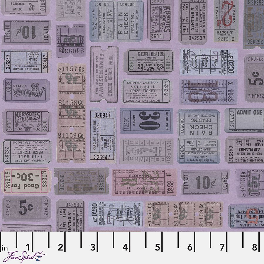 Eclectic Elements Palette - Purple Tickets Purple - Free Spirit from Fort Worth Fabric Studio