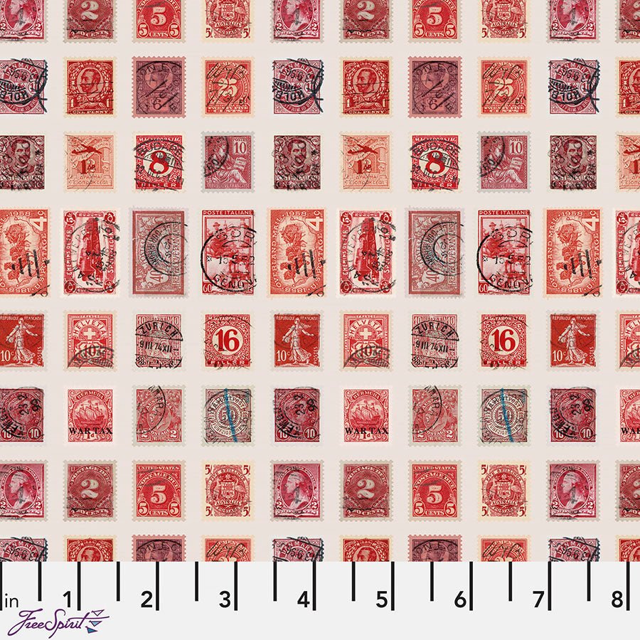Eclectic Elements Palette - Red Stamps Red - Free Spirit from Fort Worth Fabric Studio