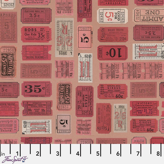 Eclectic Elements Palette - Red Tickets Red - Free Spirit from Fort Worth Fabric Studio