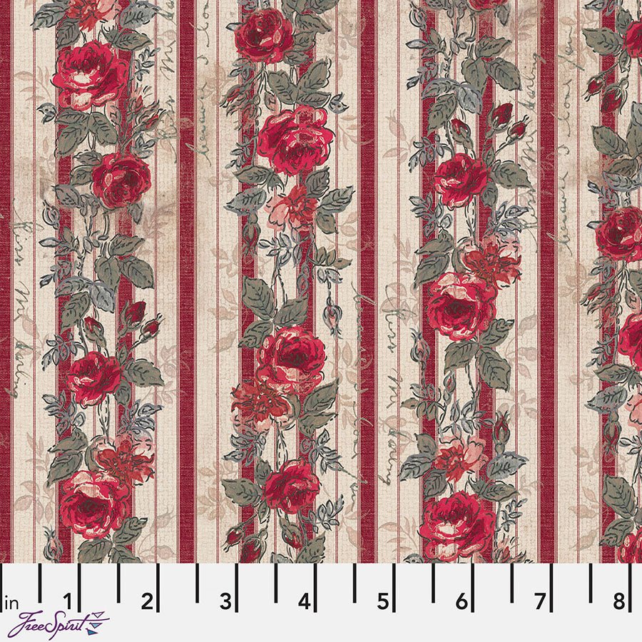 Eclectic Elements Palette - Red Wallpaper Red - Free Spirit from Fort Worth Fabric Studio