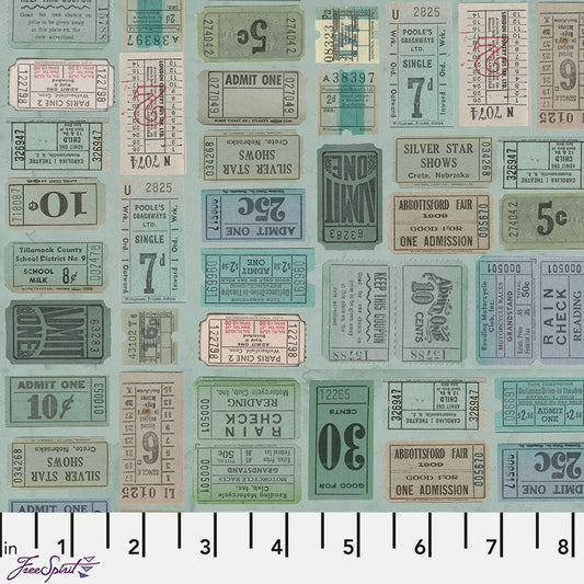 Eclectic Elements Palette - Teal Tickets Teal - Free Spirit from Fort Worth Fabric Studio