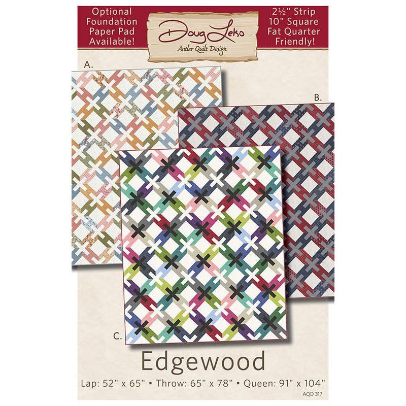 Edgewood Quilt Pattern by Antler Quilt Design - Antler Quilt Design from Fort Worth Fabric Studio
