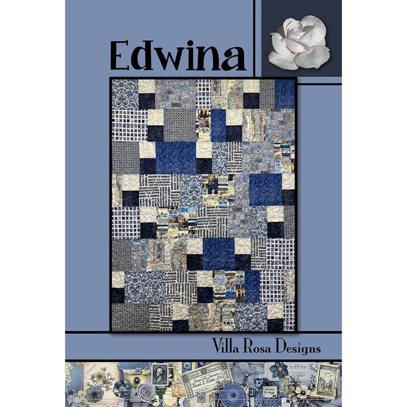 Edwina Quilt Pattern PDF Download - Villa Rosa Designs from Fort Worth Fabric Studio