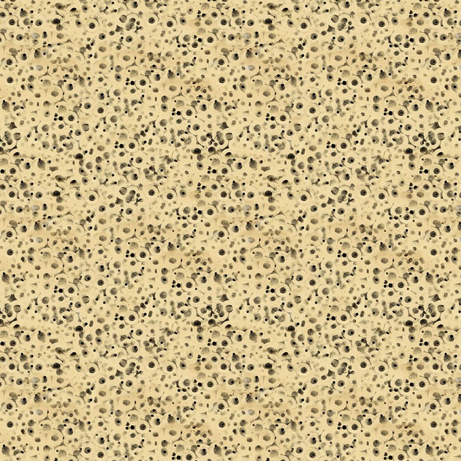 Emerald Hollow Dots Light Butter - Clothworks from Fort Worth Fabric Studio