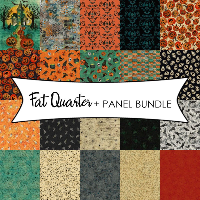 Emerald Hollow Fat Quarter + Panel Bundle - Clothworks from Fort Worth Fabric Studio