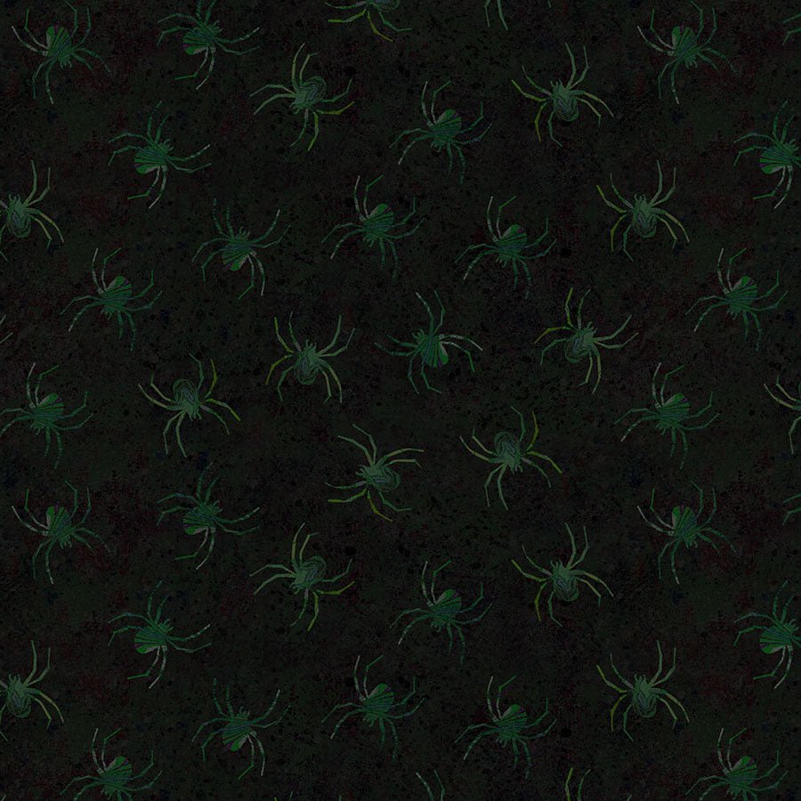 Emerald Hollow Spiders Emerald - Clothworks from Fort Worth Fabric Studio
