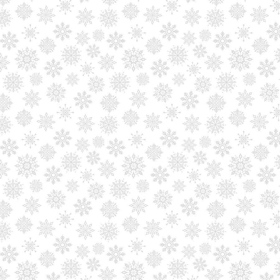 Essentials Stocking Stuffers II Small Snowflakes White on White - Wilmington Prints from Fort Worth Fabric Studio
