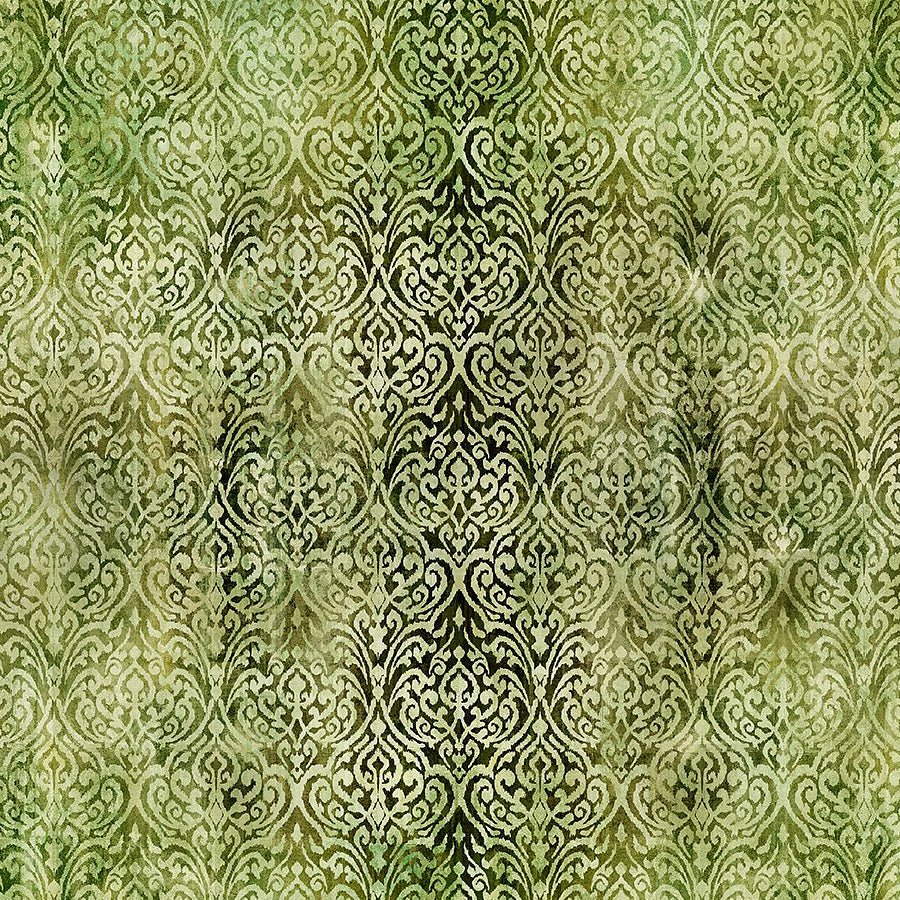 Evanescence Tapestry Green - In the Beginning from Fort Worth Fabric Studio