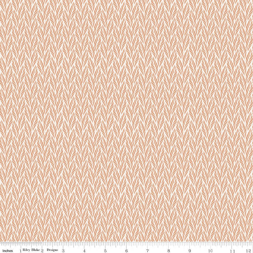 Evening on the Prairie Geo Leaves Beige - Riley Blake from Fort Worth Fabric Studio