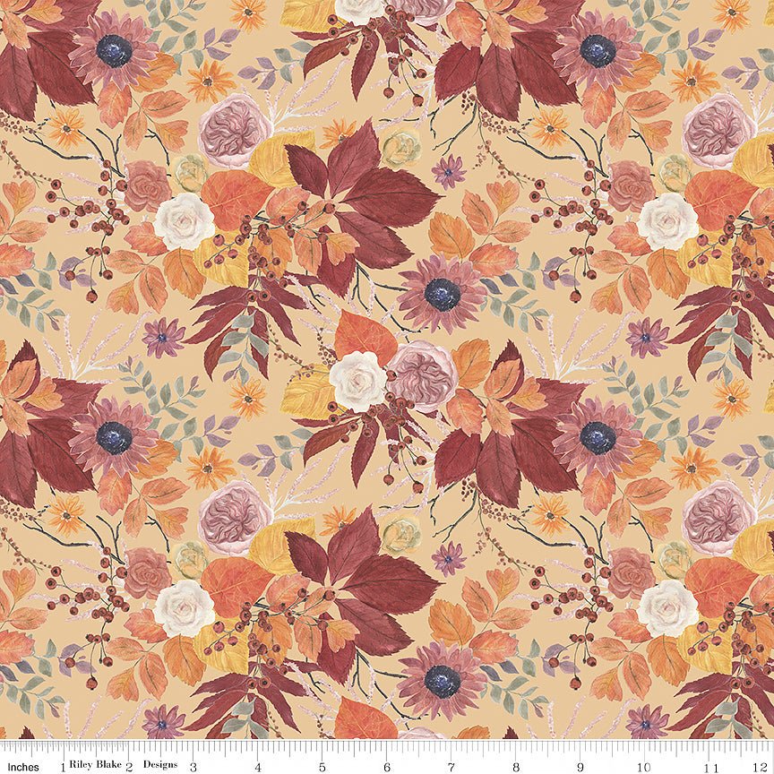 Evening on the Prairie Main Beige - Riley Blake from Fort Worth Fabric Studio