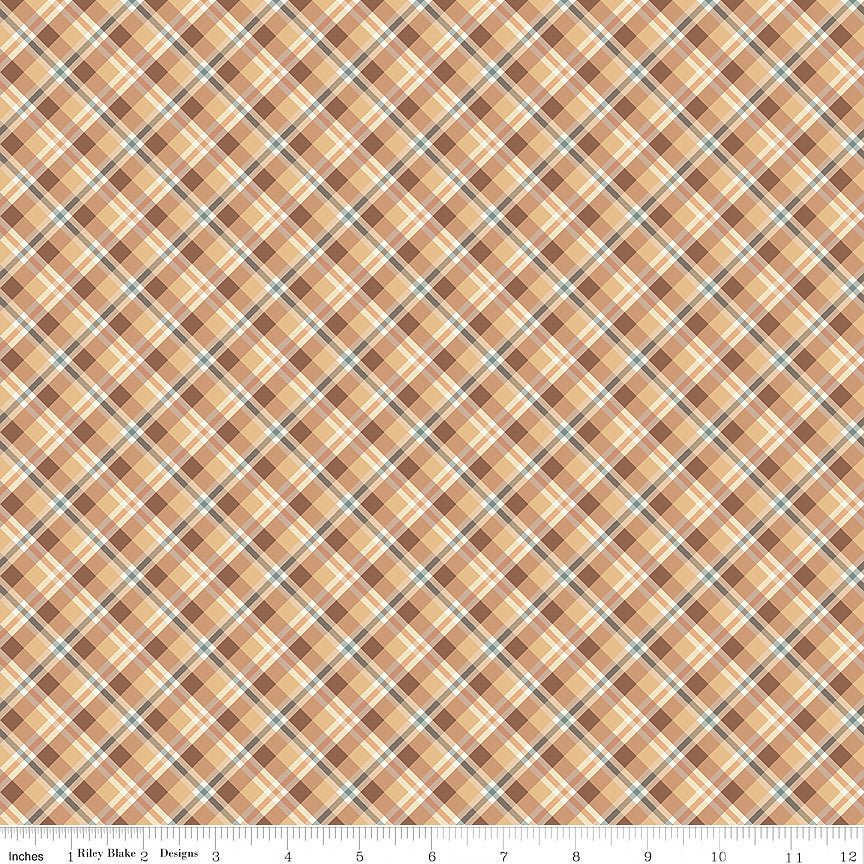 Evening on the Prairie Plaid Sienna - Riley Blake from Fort Worth Fabric Studio