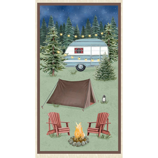 Evergreen Escape 24" Panel Multi - Wilmington Prints from Fort Worth Fabric Studio