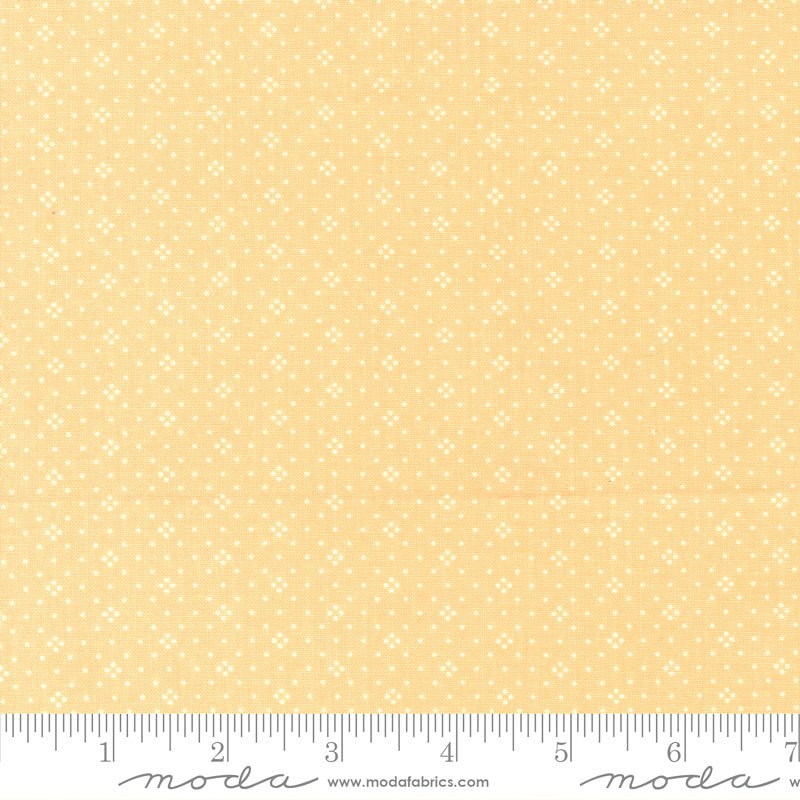 Eyelet Dots Buttercup - Moda from Fort Worth Fabric Studio