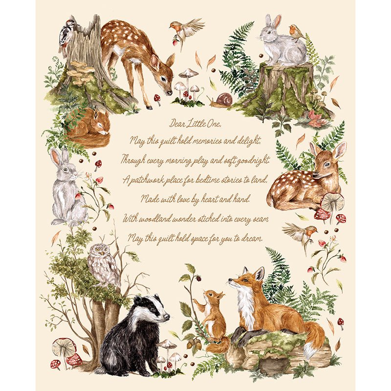 Fable & Fern Quilt Cuddle 36" Panel Cloud - Moda from Fort Worth Fabric Studio